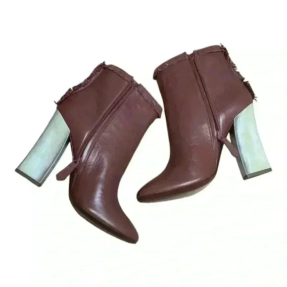 NIB Tory Burch Bandelier Fringe 110mm Bootie Size 8 in Cognac Cream - Picture 8 of 11